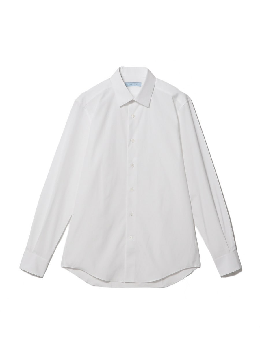 コットンブロード ワイドカラーシャツ