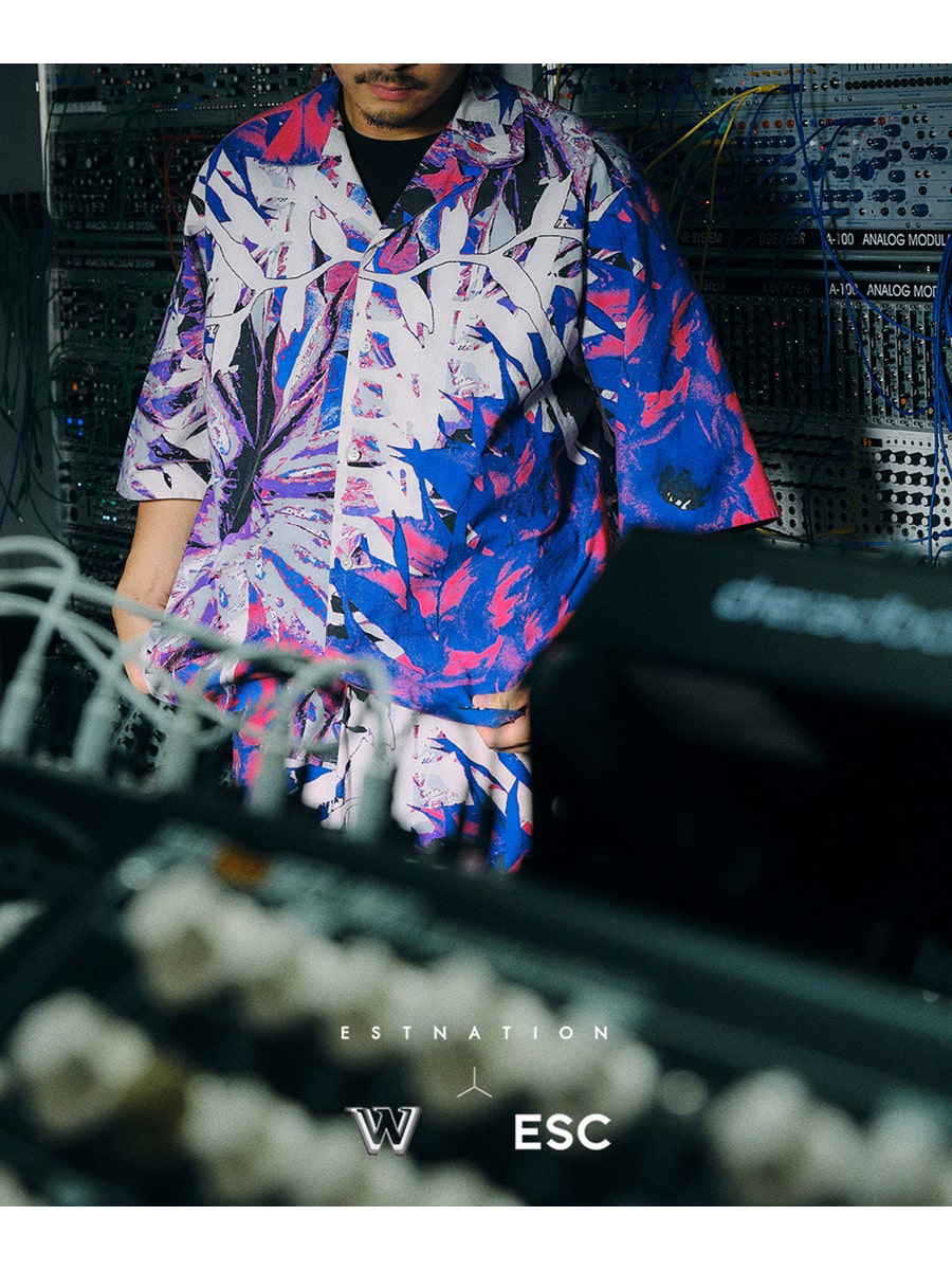 フローラルプリント オープンカラーシャツ《ESTNATION EXCLUSIVE》