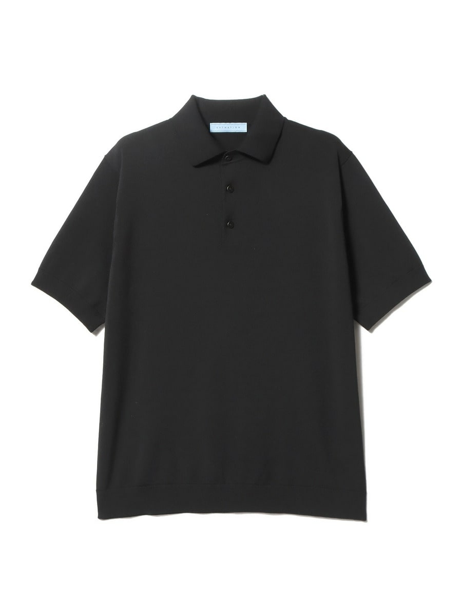 ESTNATION / ウォッシュニットプレーンポロシャツ｜ESTNATION