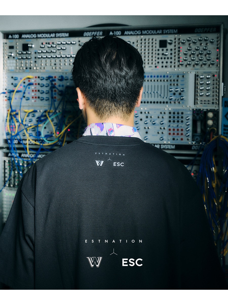 ロゴプリント カットソー&スカーフ《ESTNATION EXCLUSIVE》