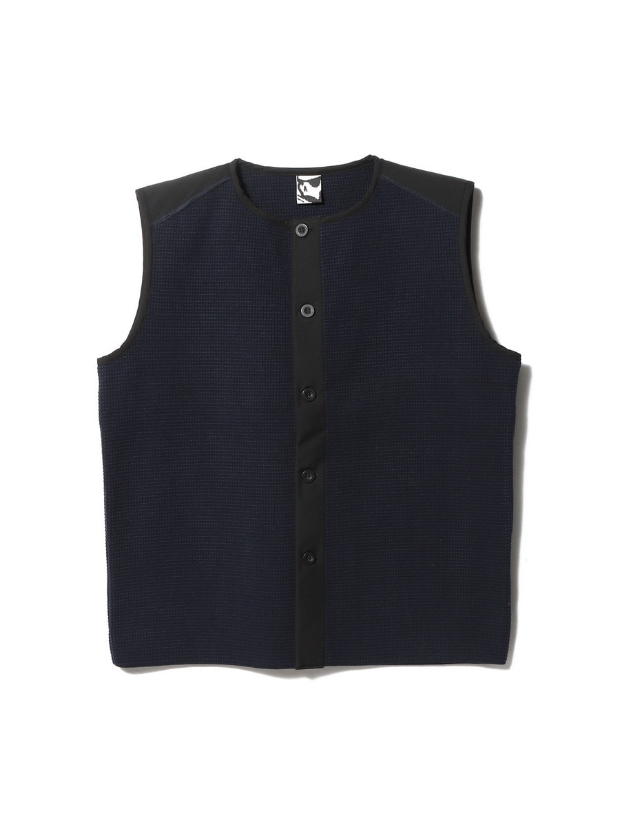 GR10K 中綿ベスト INSULATED PADDED VEST GR10K Men's Drawcord Padded Vest in Black GR10K