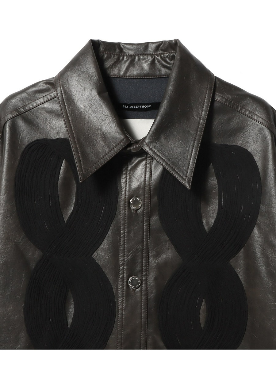 SONG FOR THE MUTE / Appliqué Shirt Jacket Vintage