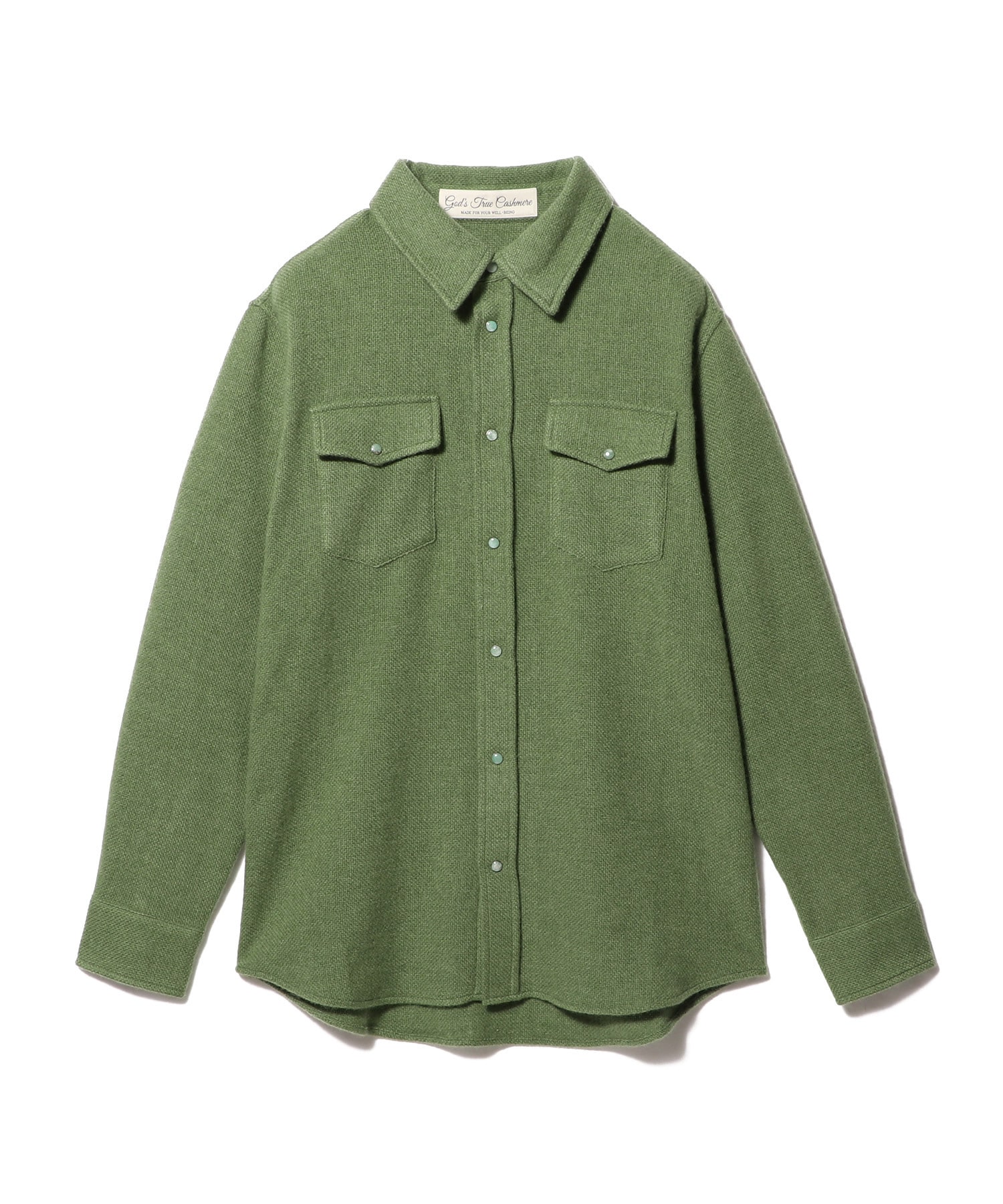 Willow Green Cashmere Shirt