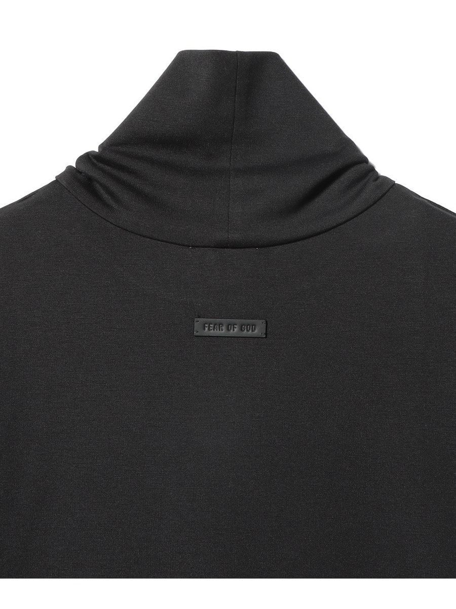 【関税込み】Fear of God ブラック スリット ハイネック Tシャツ Fear of God FW22 Eternal Cotton LS T-Shirt 'Black' FGE50