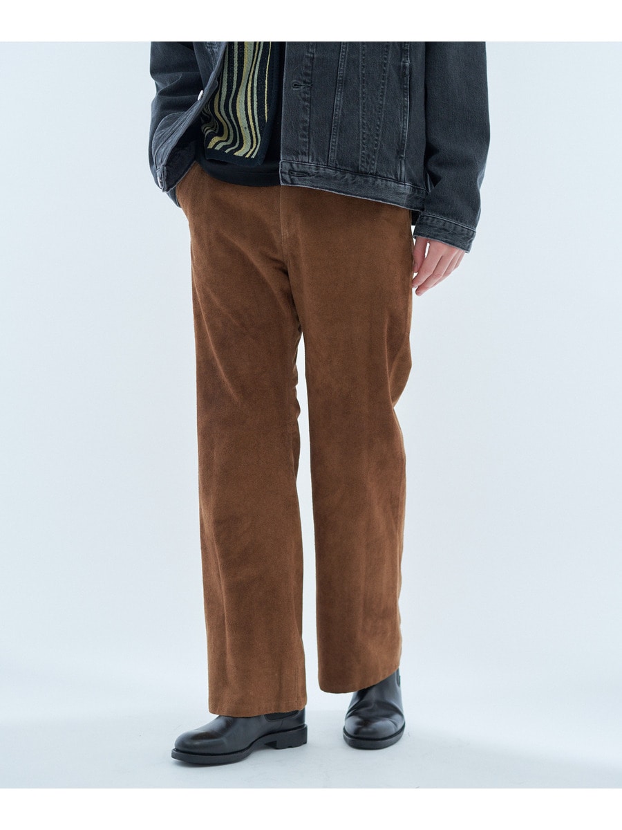 ブーツカットパンツ <ESSENCEOFLUXURY×A LEATHER>