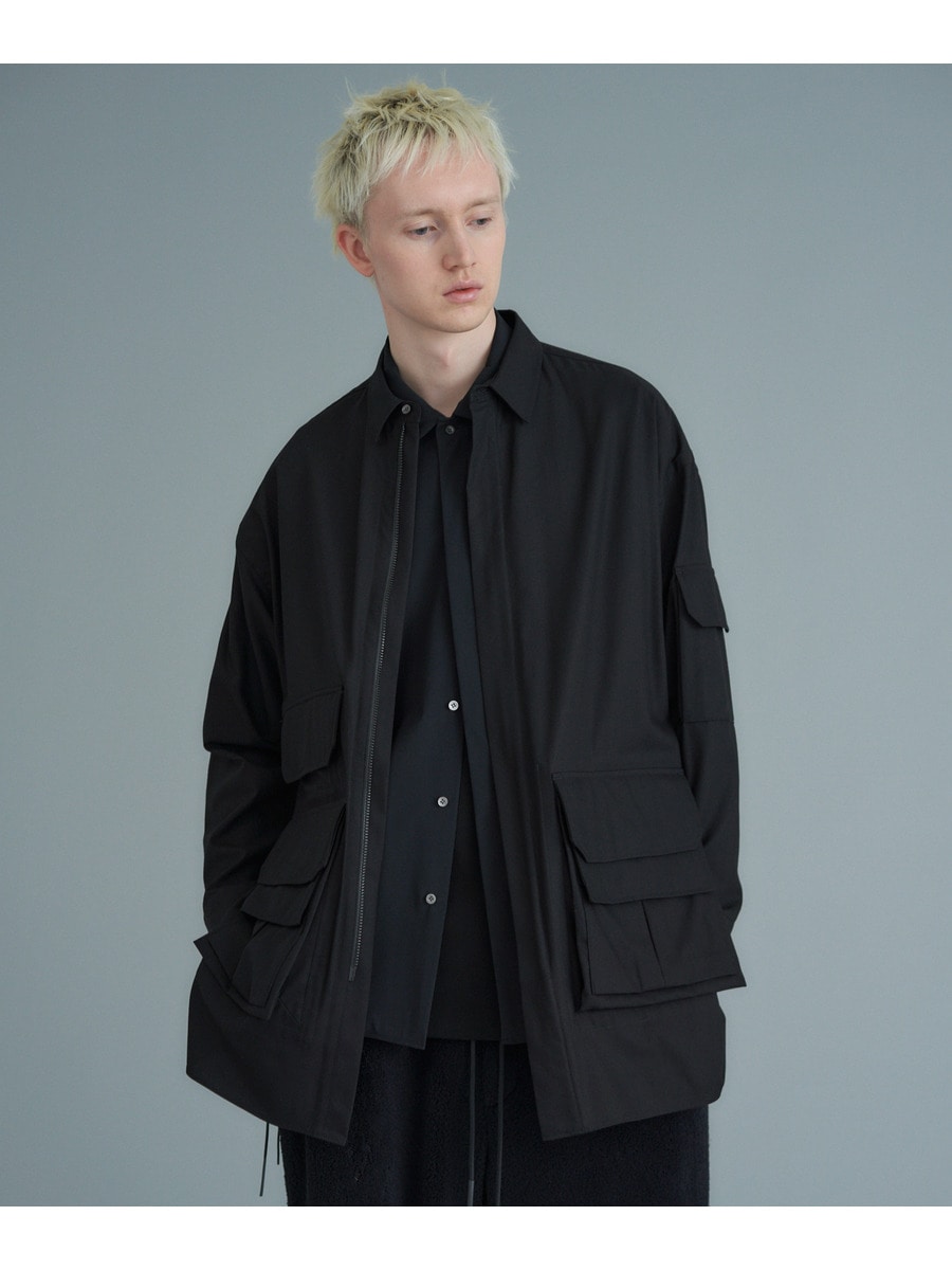 カーゴポケット オーバーレイヤーシャツ