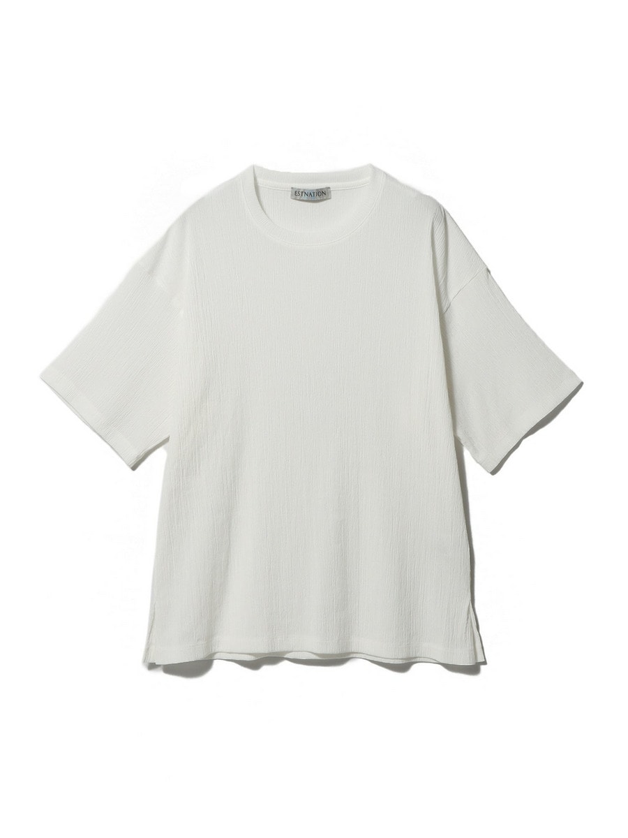 エストネーション　ESTNATION コットンスムースコクーンフーディー　グレー Charcoal / ワッシャー カットソートップス《ESTNATION