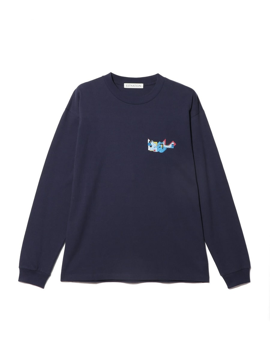 流行り の ブランド  ESTNATION / DELTA プリントロングスリーブTシャツ｜ESTNATION シャツ/ブラウス(長袖/七分)