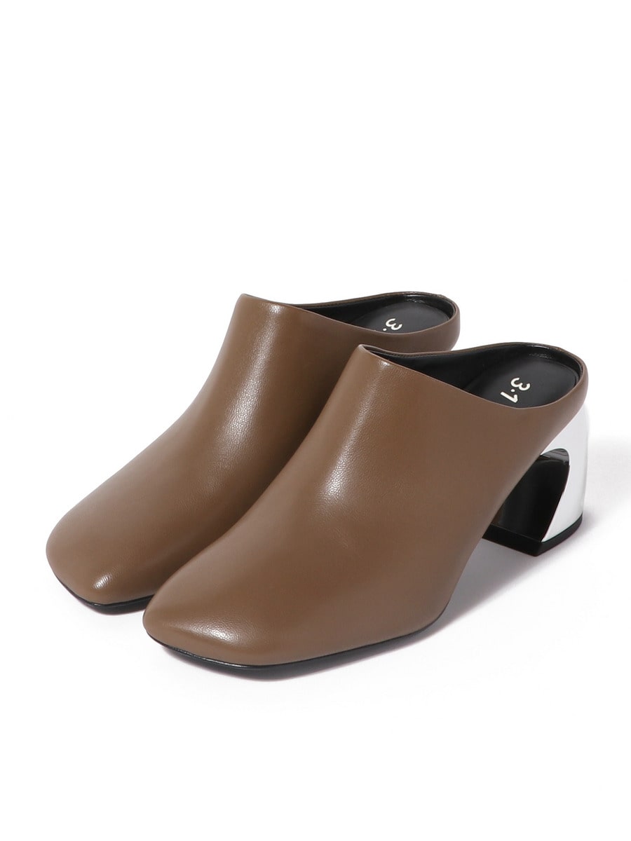 【3.1 Phillip Lim】 ブラックレザー ポインテッドトゥミュール 3.1 Phillip Lim ウィメンズ ミュール通販 - FARFETCH