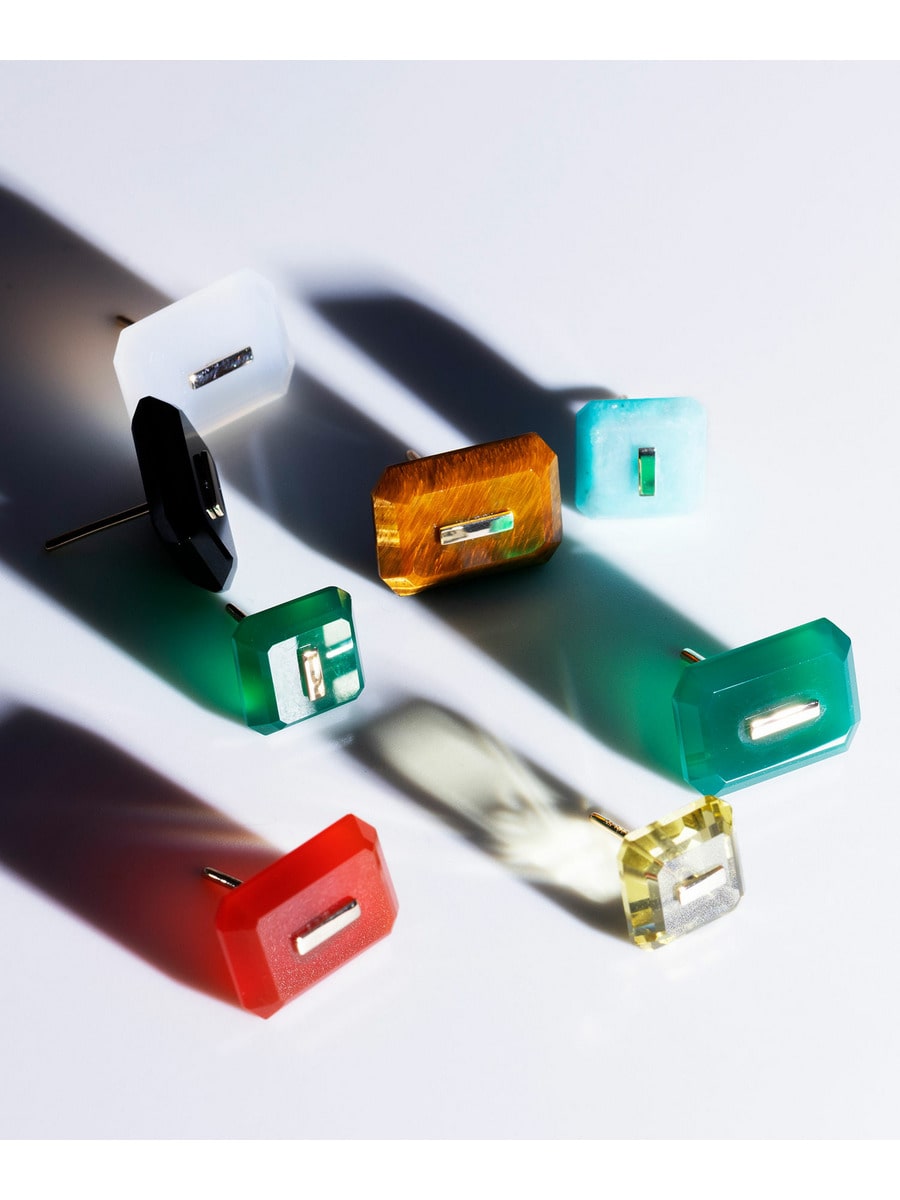 Hirotaka / BIRD OF PARADISE ネイキッド ストーン スタッド ピアス