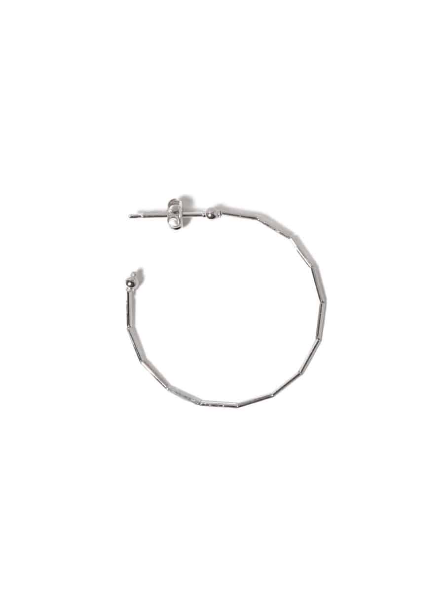 ◆ GIGI K18 フープピアス GIGI / K18WG Dazzling フープピアス《ESTNATION EXCLUSIVE