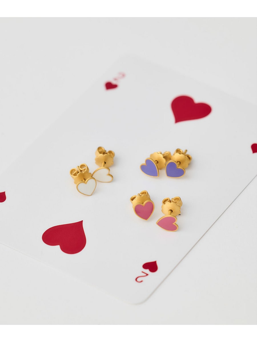 22Kエナメルハートピアス《ESTNATION EXCLUSIVE》