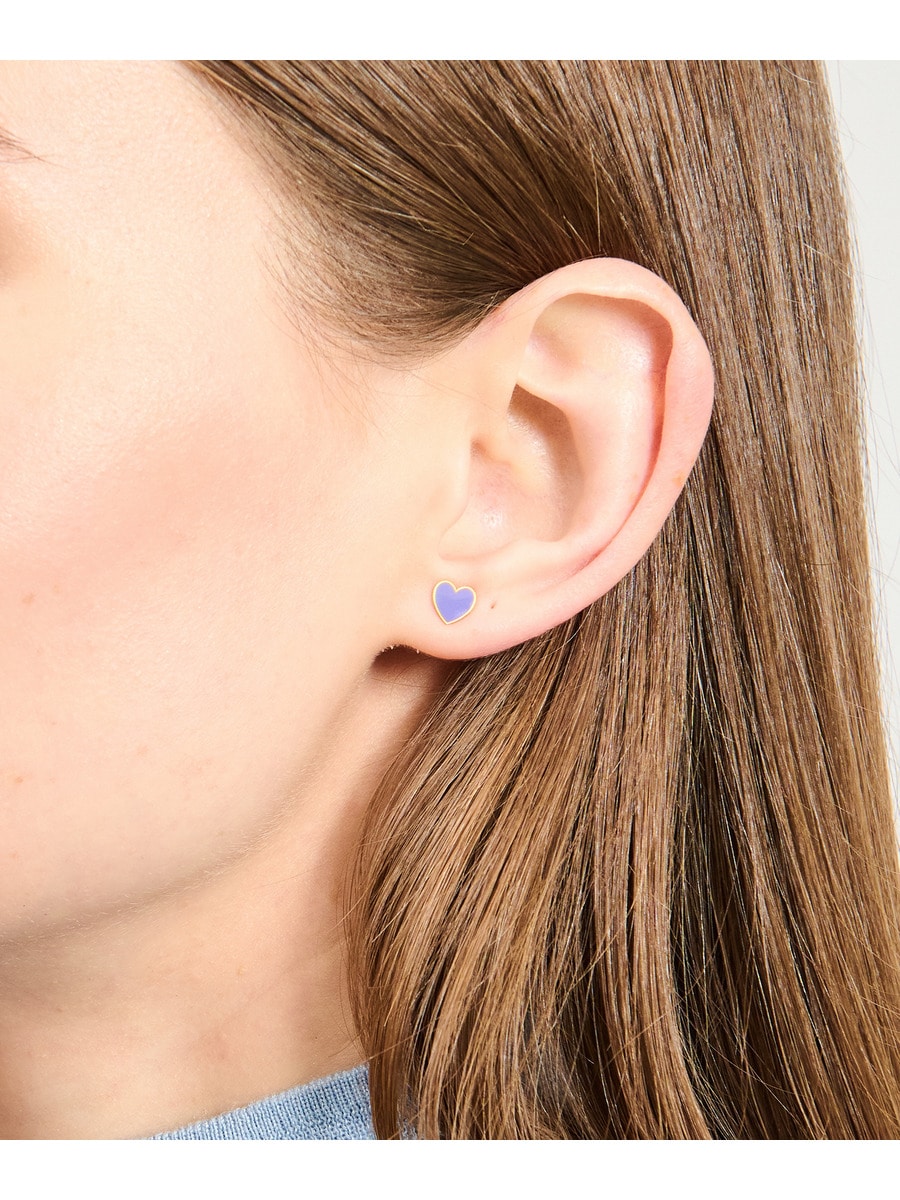 22Kエナメルハートピアス《ESTNATION EXCLUSIVE》