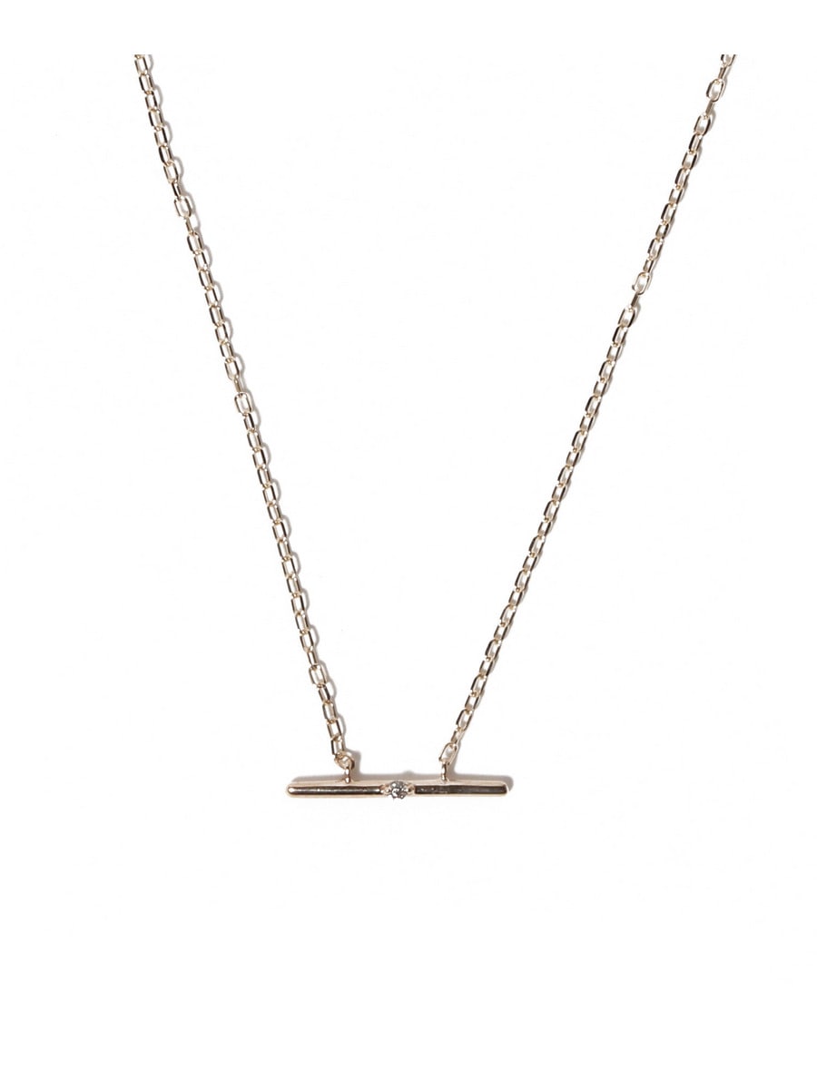 ALL ABOUT BASICS モスキート ダイヤモンド バー ネックレス