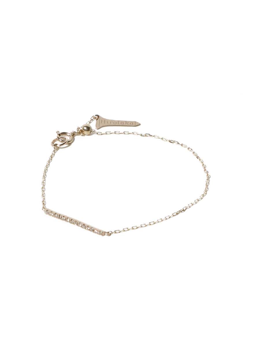 Hirotaka / Gossamer ショートバー ダイヤモンド ブレスレット