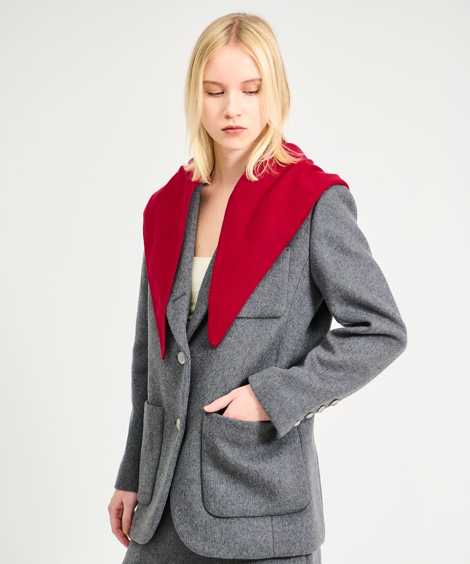 カシミヤ トライアングル  スカーフ