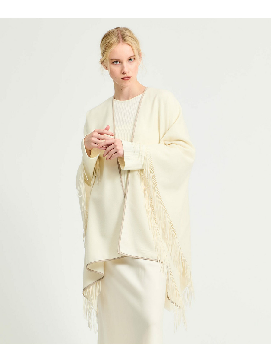 カシミヤポンチョ ESTNATION / パイピング カシミヤ ポンチョ｜ESTNATION ONLINE