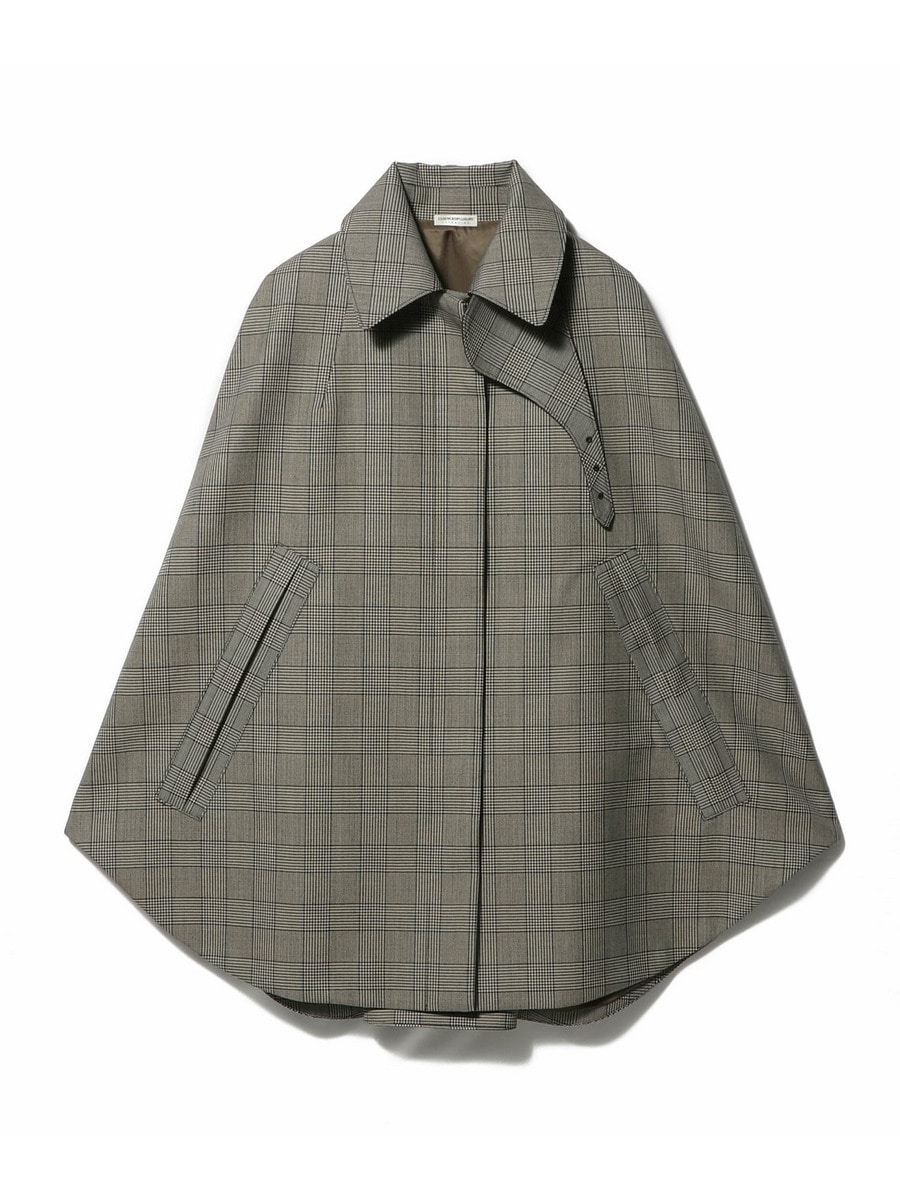 チェック ケープ