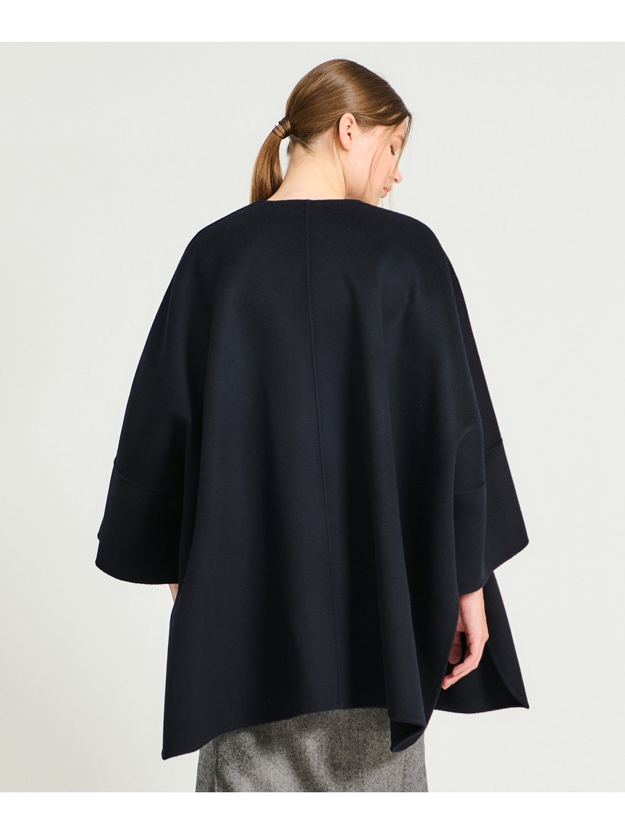 ESTNATION 美品 カシミヤビーバーケープコート グレー 楽天市場】ケープ コート [Merfirge]カシミヤ & ウール SAGA