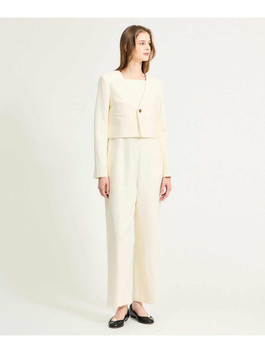 ESTNATION / リングツイード ノーカラーショートジャケット｜ESTNATION