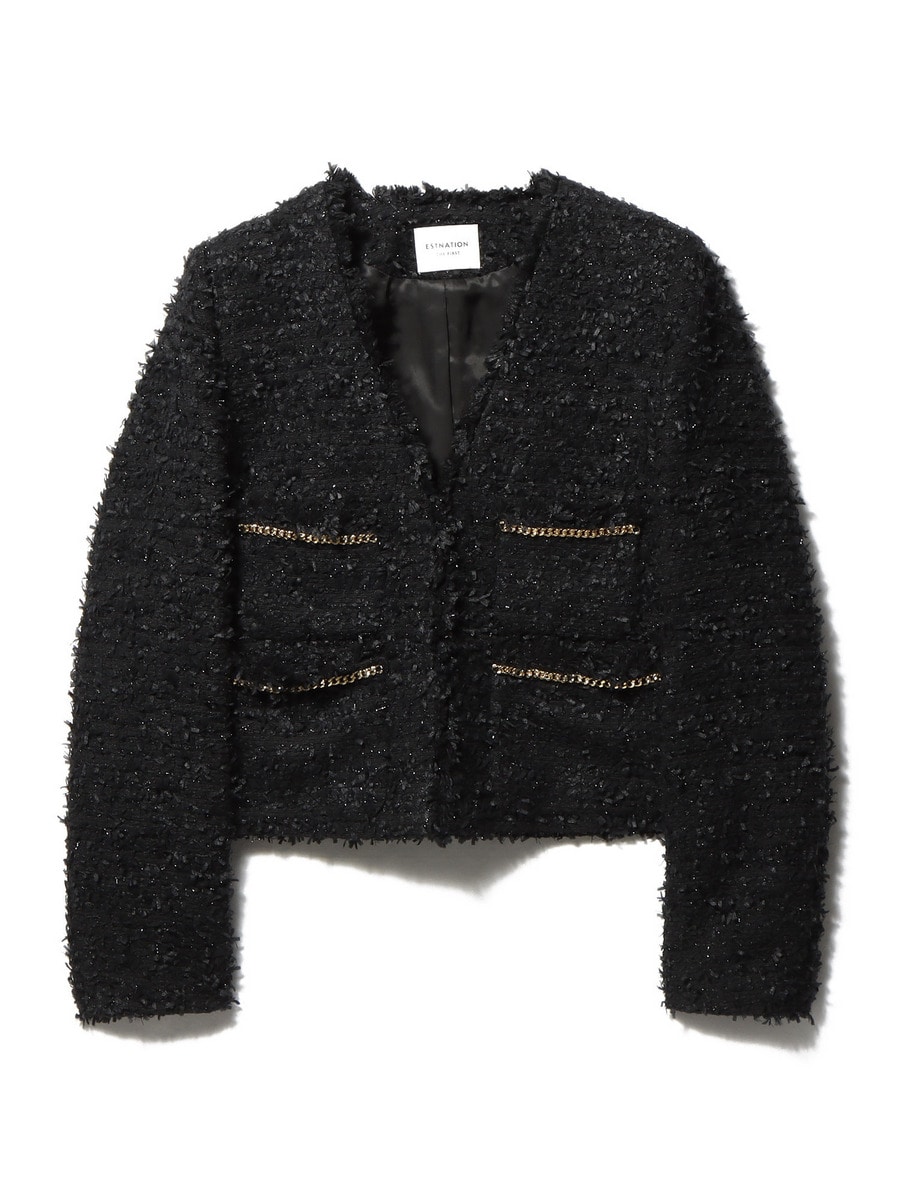 ESSENCEOFLUXURY エストネーション　ツイード ジャケット ESTNATION THE FIRST / ツイードジャケット｜ESTNATION ONLINE STORE