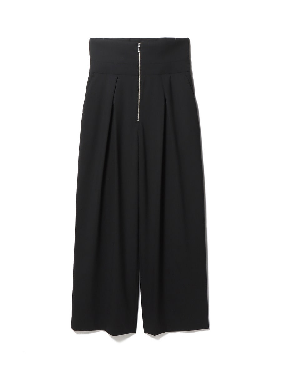 ESTNATION / ハイウエスト フロントジップ タックパンツ｜ESTNATION