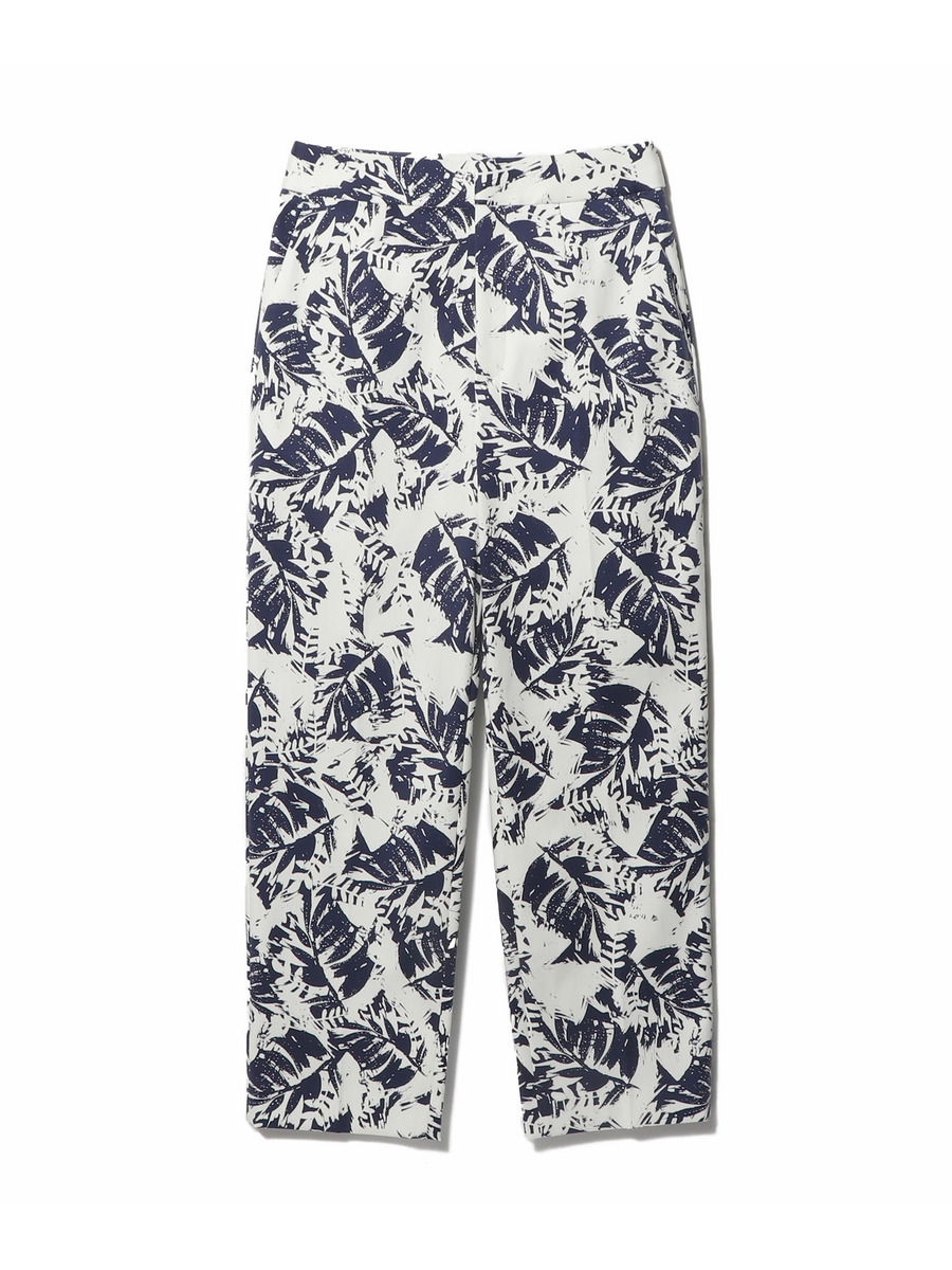 プリント タック パンツ