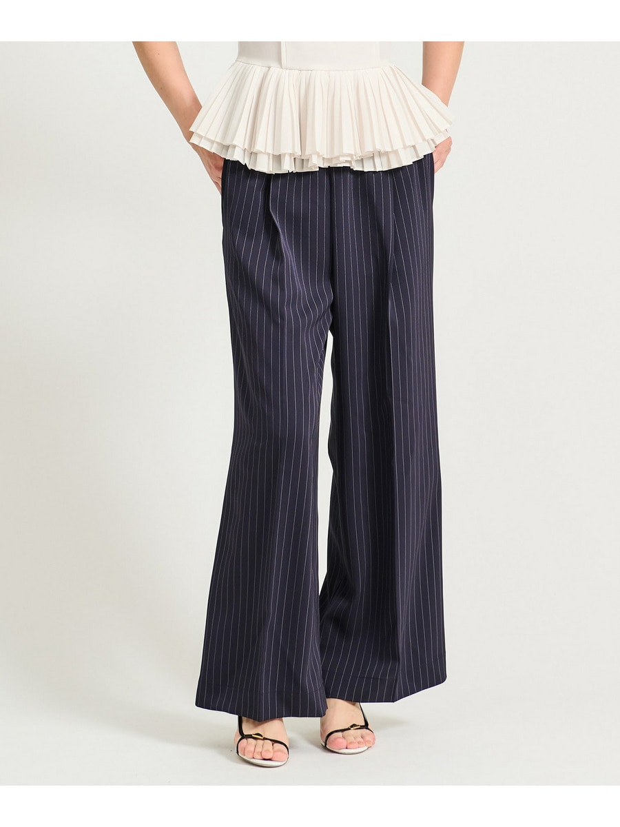 トリアセタック ピンスト イージーパンツ