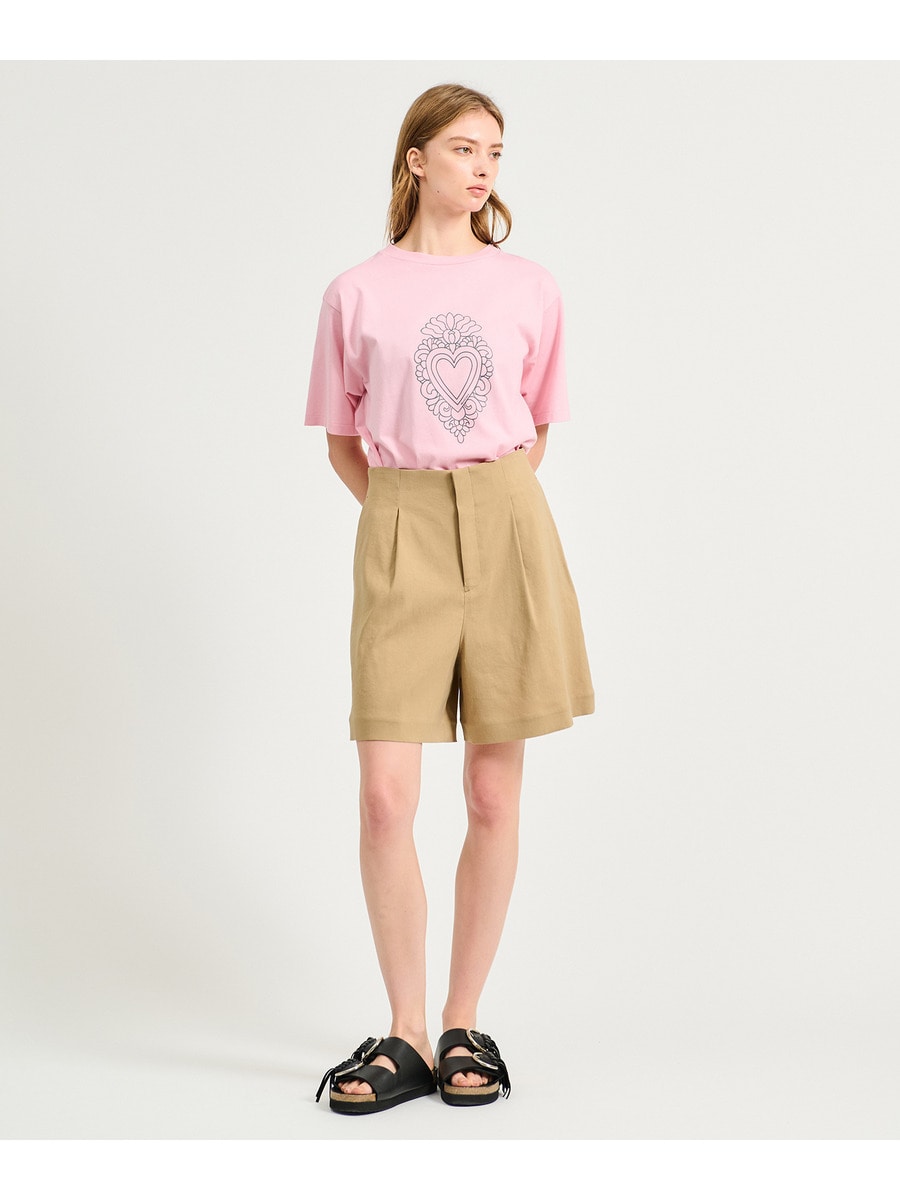 ESTNATION / リネンナイロンストレッチショートパンツ