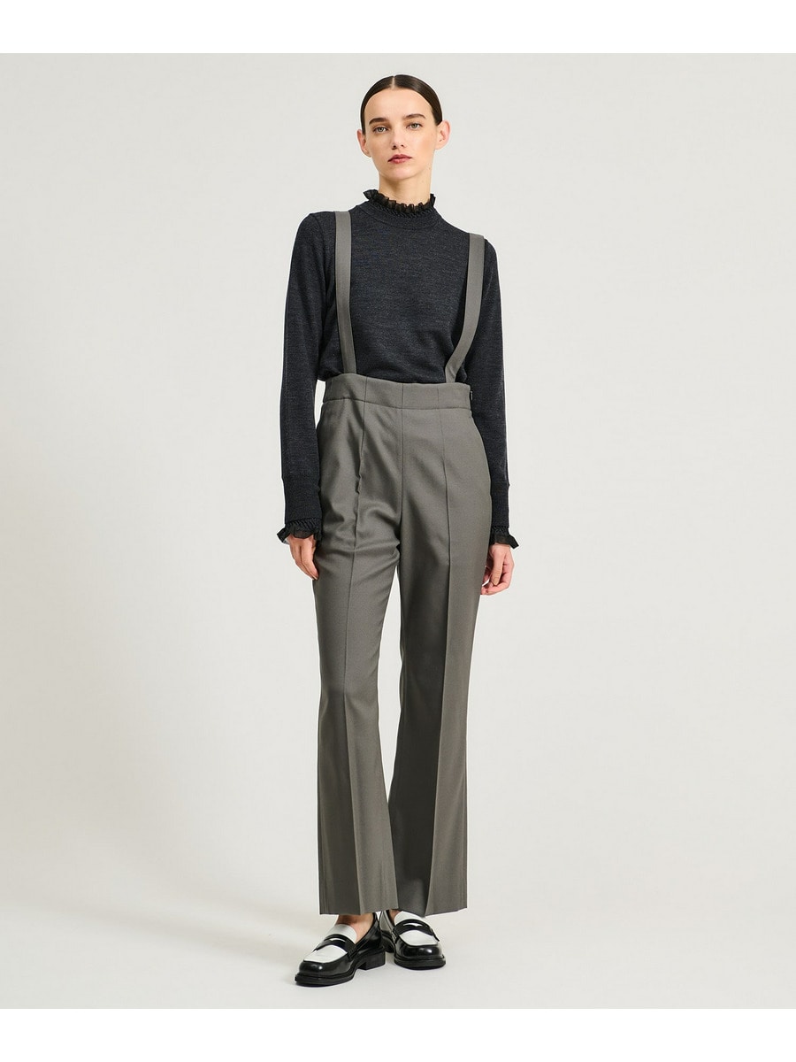 セミフレア サスペンダーパンツ