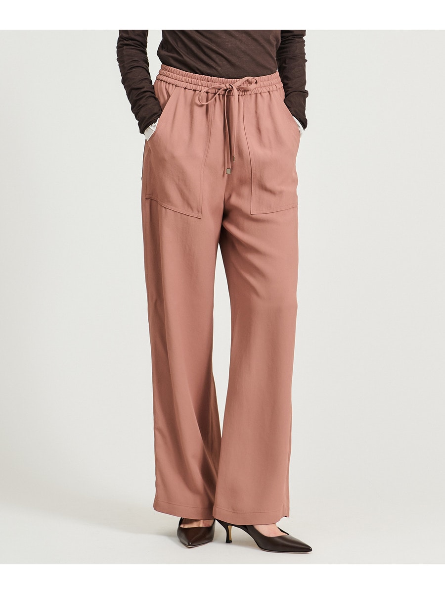 アセテートパッチポケット イージーパンツ