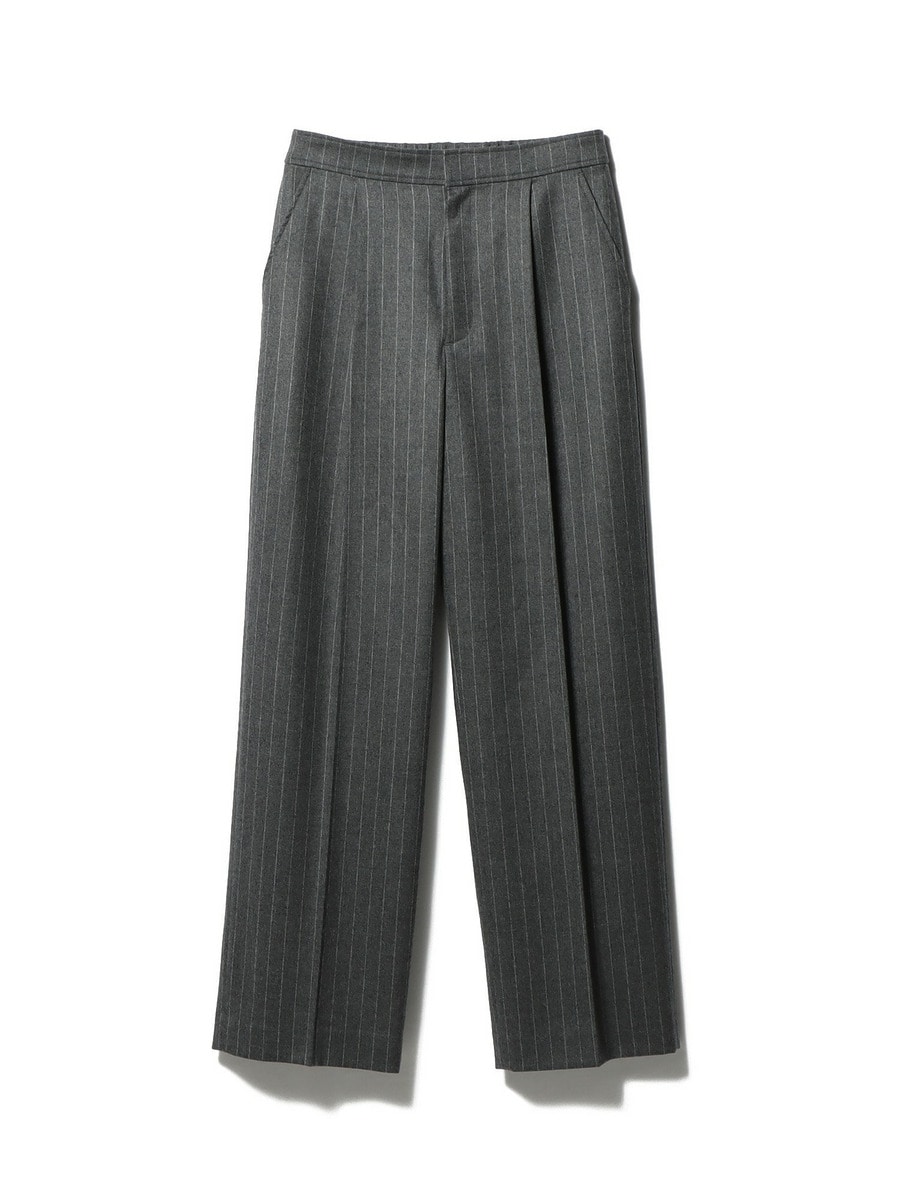 ESTNATION エストネーション グレー ストライプ パンツ L ESTNATION / ウールストライプパンツ｜ESTNATION ONLINE STORE