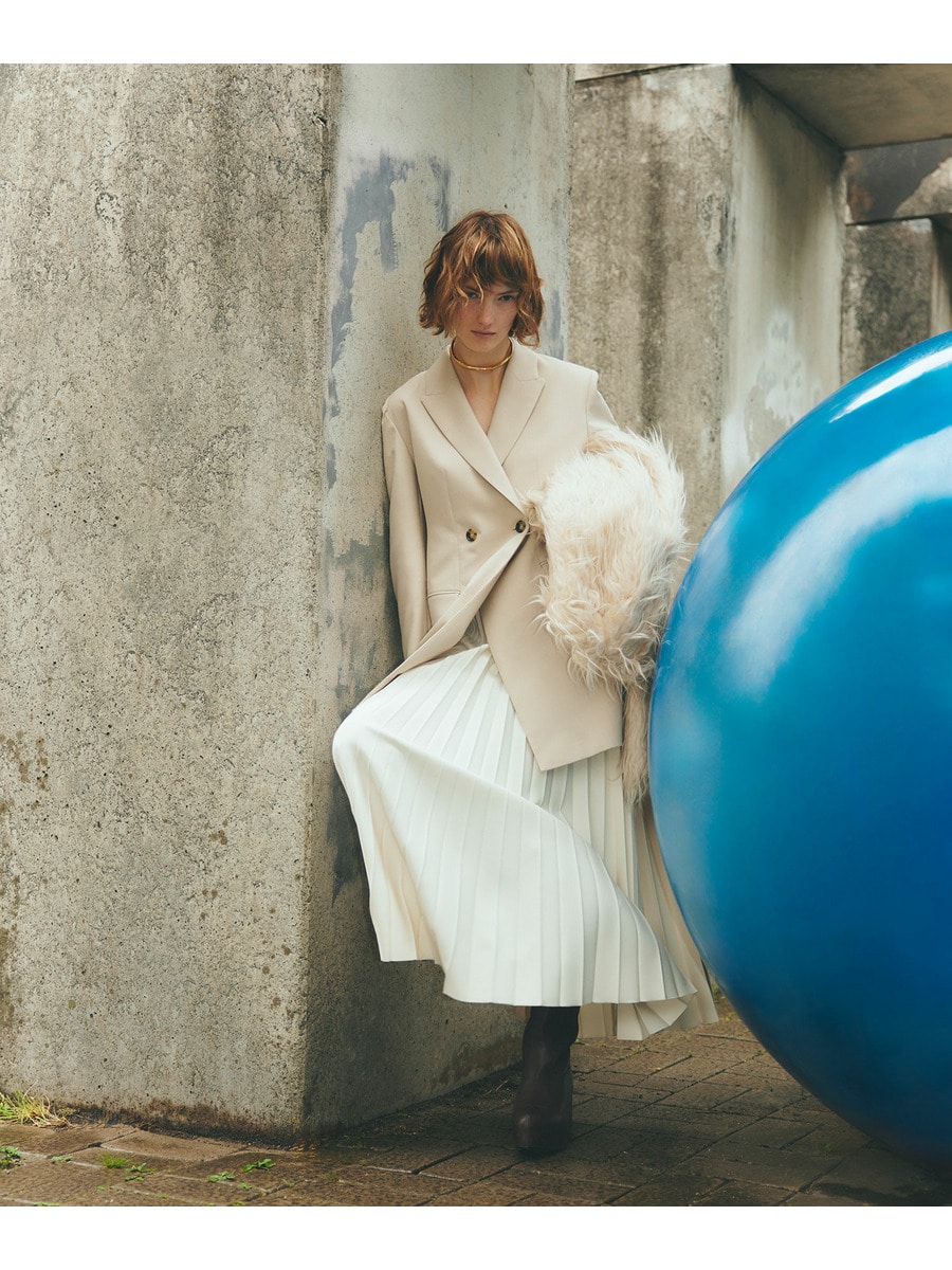 ESSENCEOFLUXURY / リブ プリーツ スカート｜ESTNATION ONLINE STORE