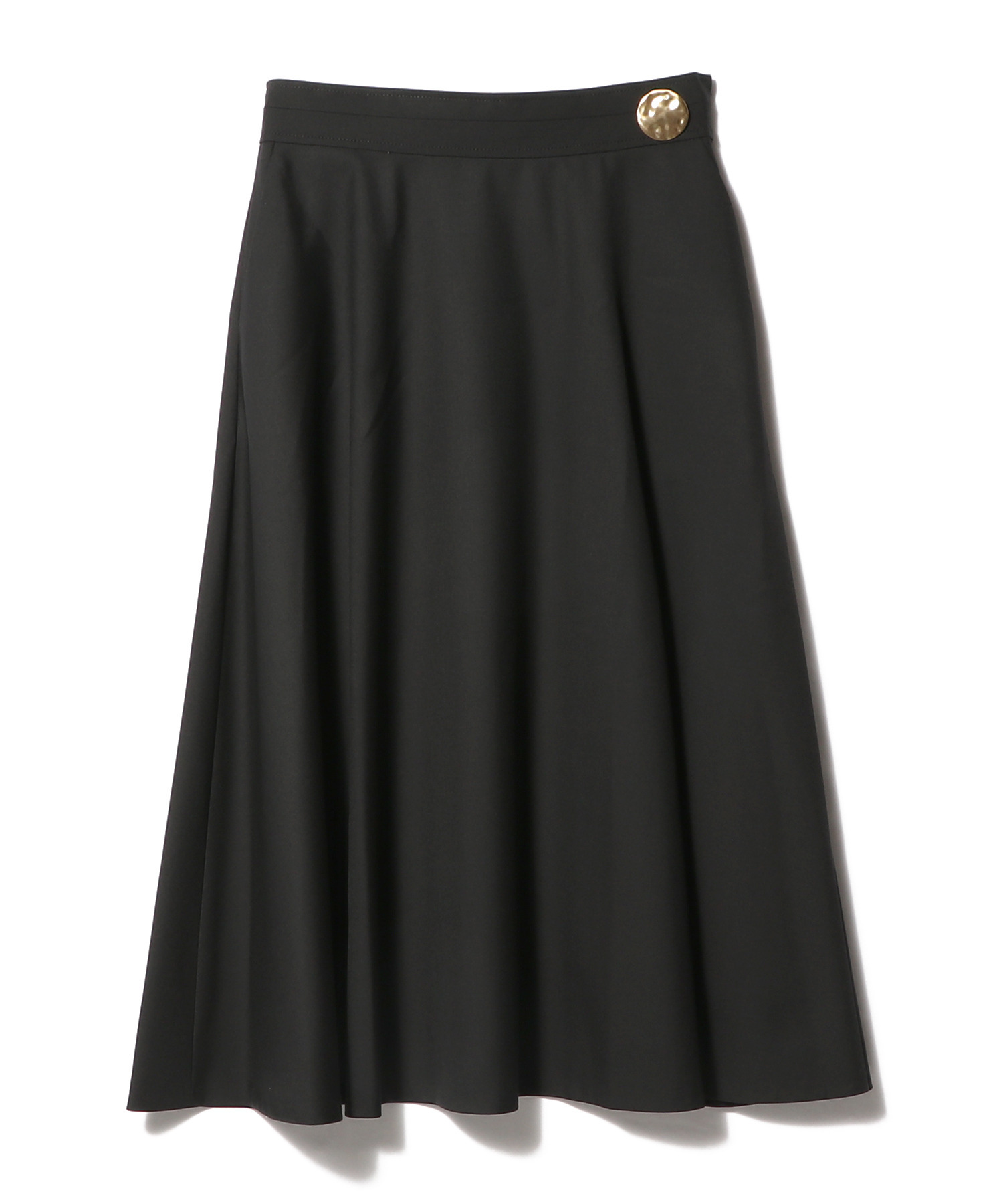 メタルボタンフレアスカート