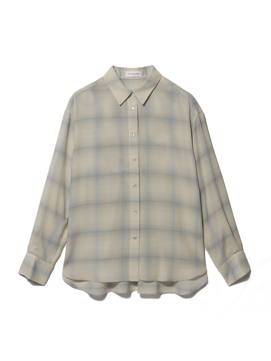 ESTNATION / セミシアーオンブレーシャツ｜ESTNATION ONLINE STORE
