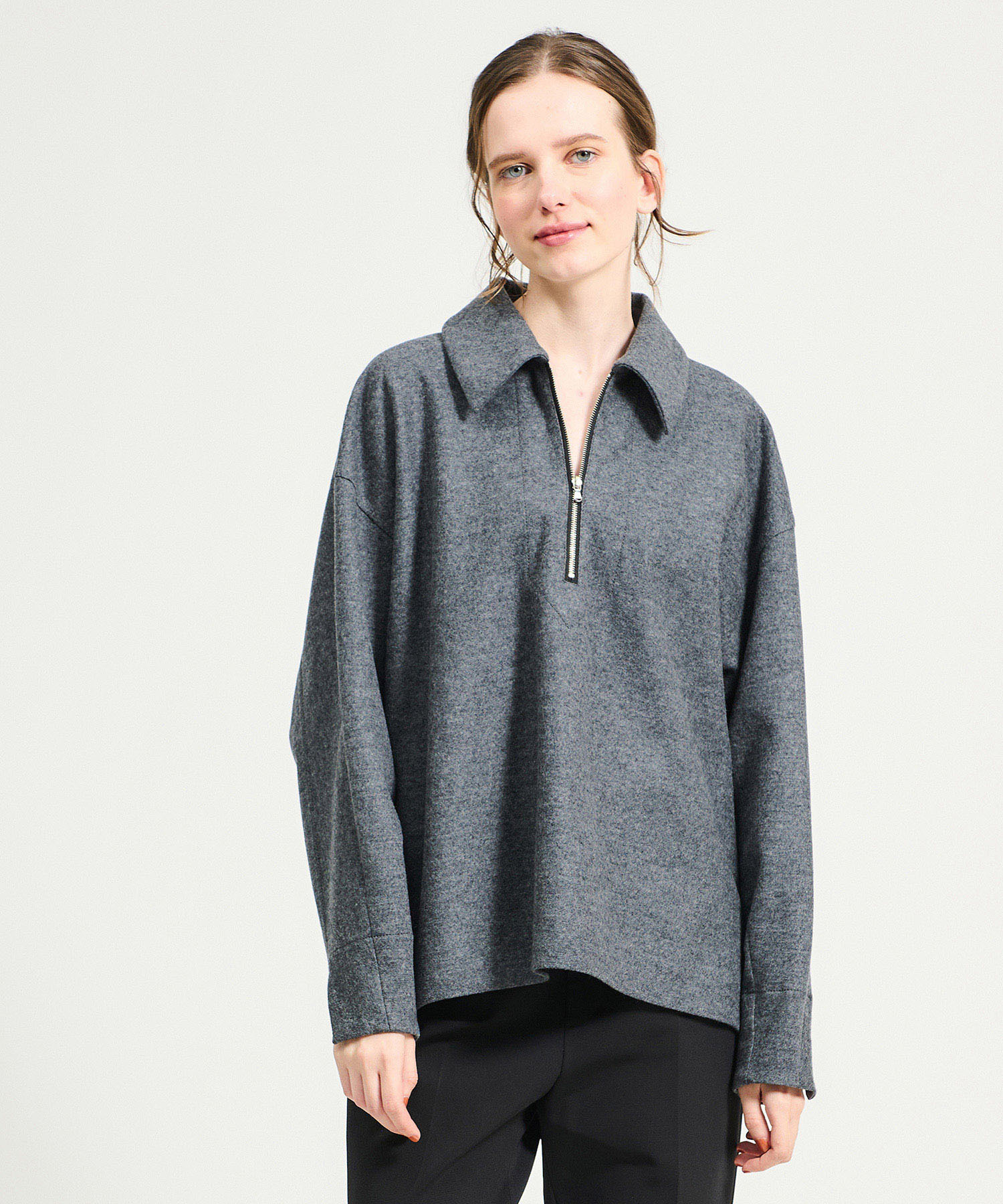 ウール天竺ハードミルド プルオーバー