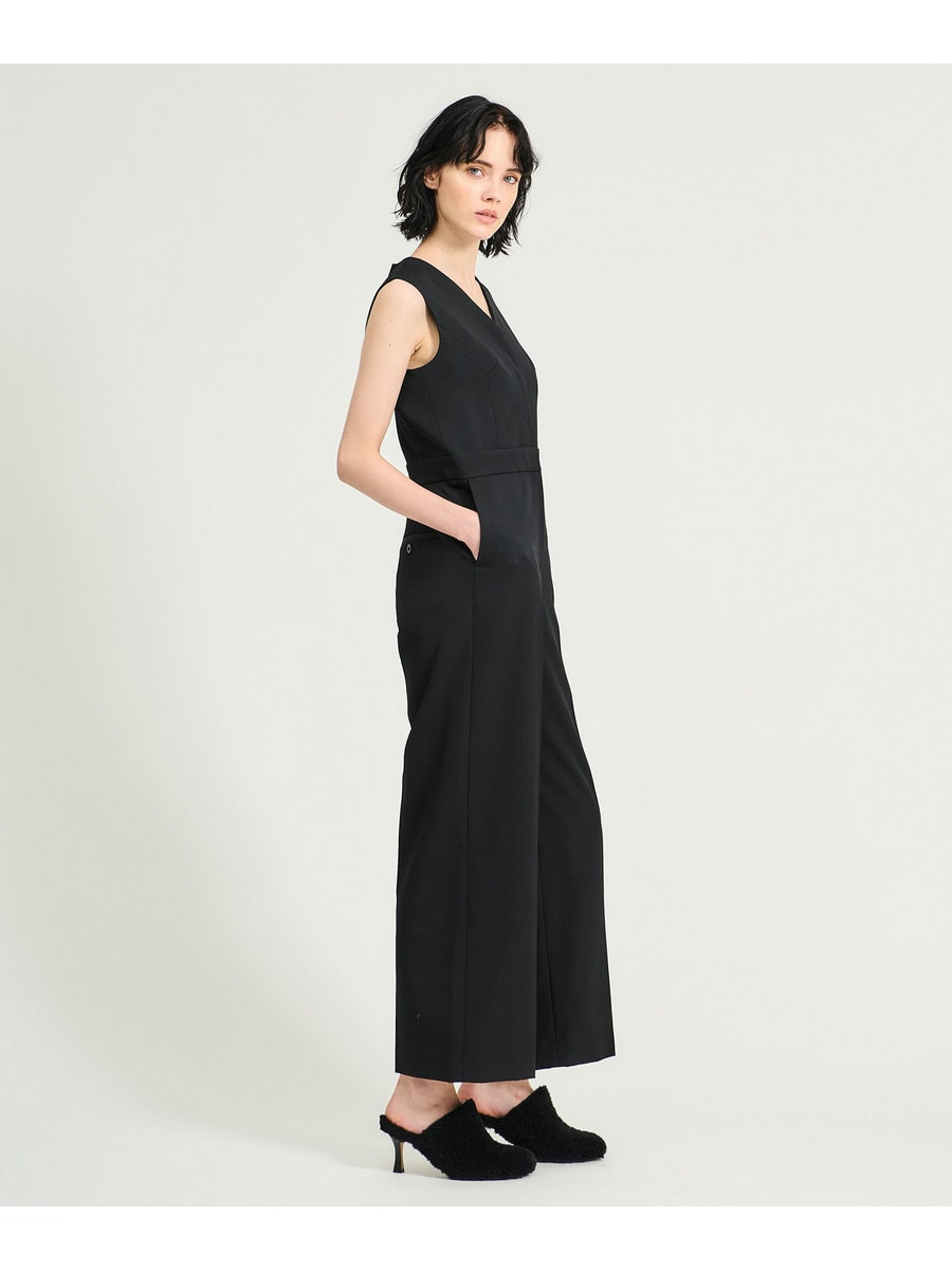 美品　エストネーション　Ｖネック　オールインワン　黒　オケージョン　36 ESSENCEOFLUXURY / Vネック オールインワン｜ESTNATION ONLINE