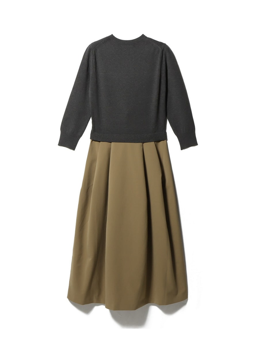 ESTNATION / タックスカート コンビ ニットワンピース｜ESTNATION