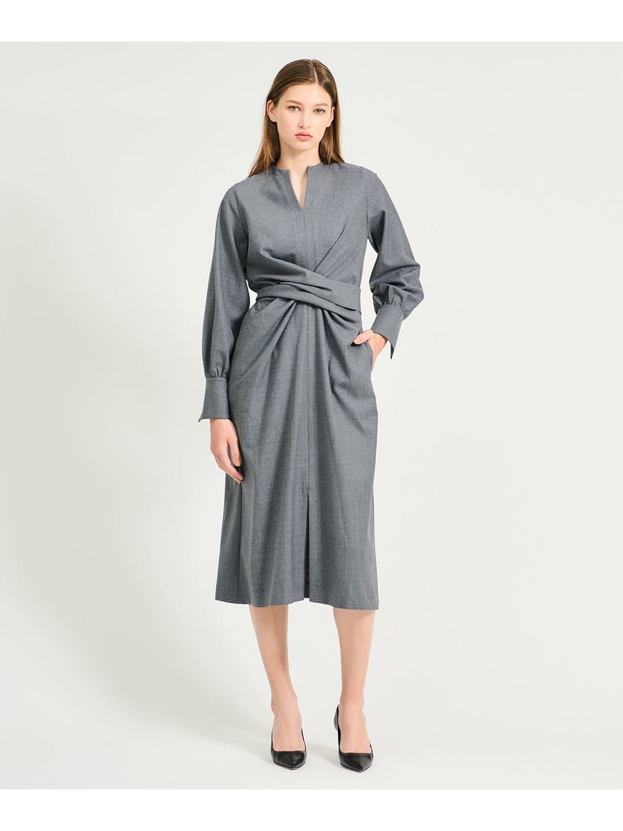 24SS ESTNATION アメリカンスリーブ フレアワンピース 36 ロング ESTNATION（エストネーション）の「ESTNATION / アメリカン