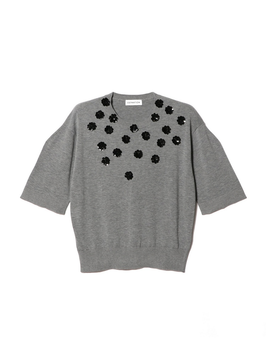 ESTNATION / スパンコールフラワーニット｜ESTNATION ONLINE