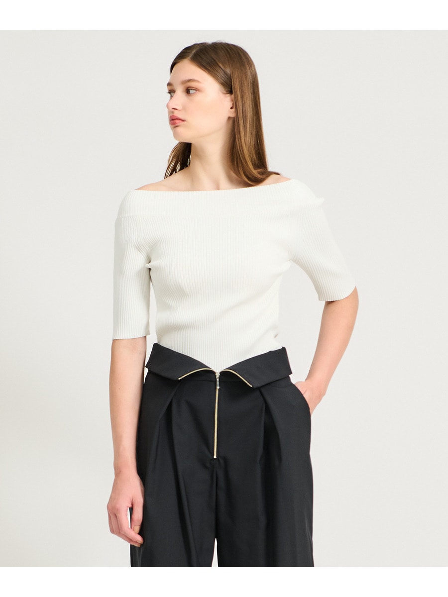 ニット セーター ESTNATION / カップオフショルニット レディース ESTNATION / カップオフショルニット｜ESTNATION ONLINE STORE
