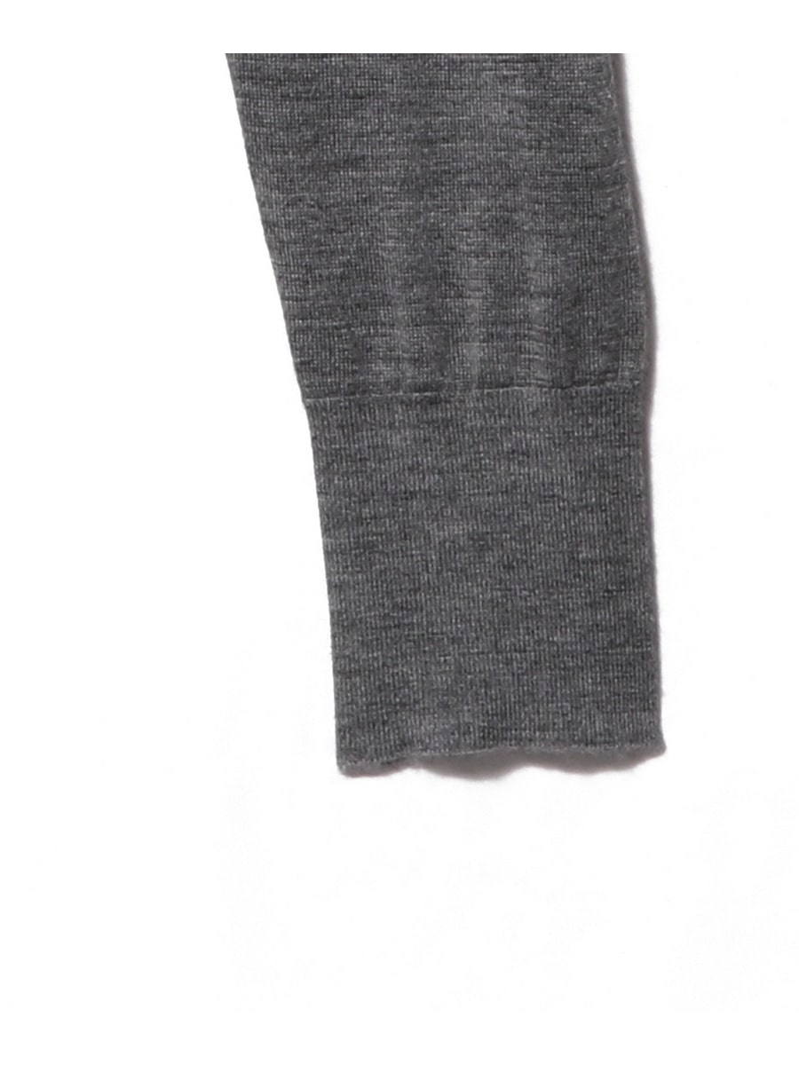 美品 ESTNATION グレー ラウンドネック 七分袖カーディガン Knit Wear Collection｜ESTNATION ONLINE STORE