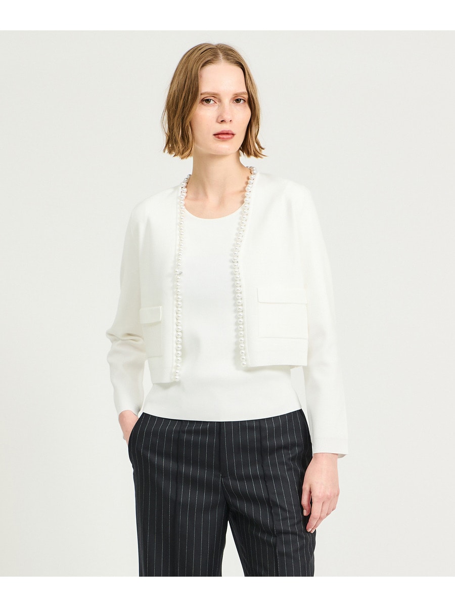 パールストリング ニットボレロ《EXCLUSIVE》