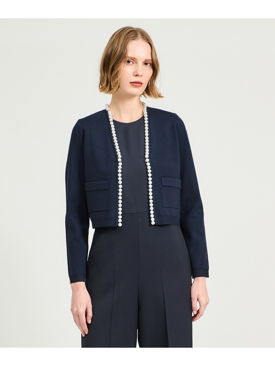 パールストリング ニットボレロ《EXCLUSIVE》