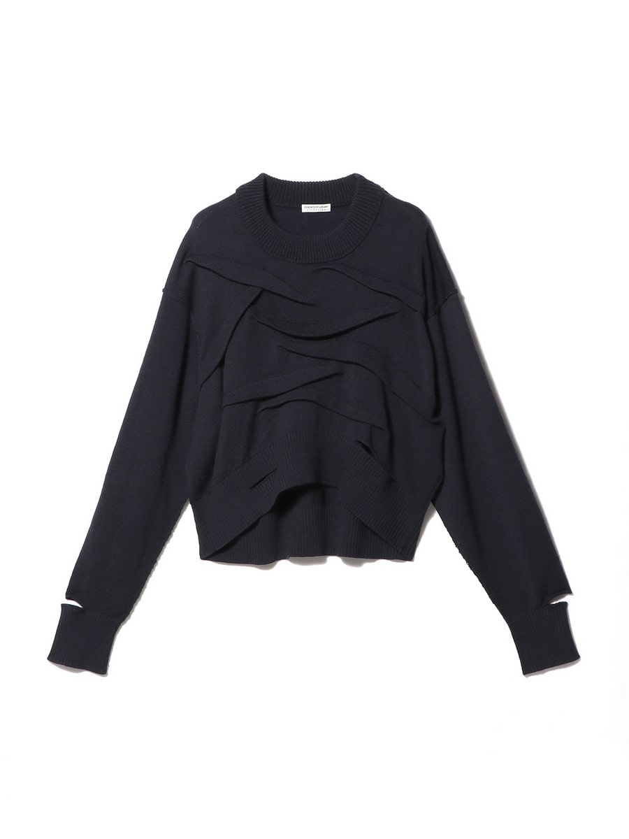 ニット セーター ESTNATION / ライダースニットトップス「ESSENCEOFLUXURY」 レディース ESTNATION / ライダースニットトップス＜ESSENCEOFLUXURY