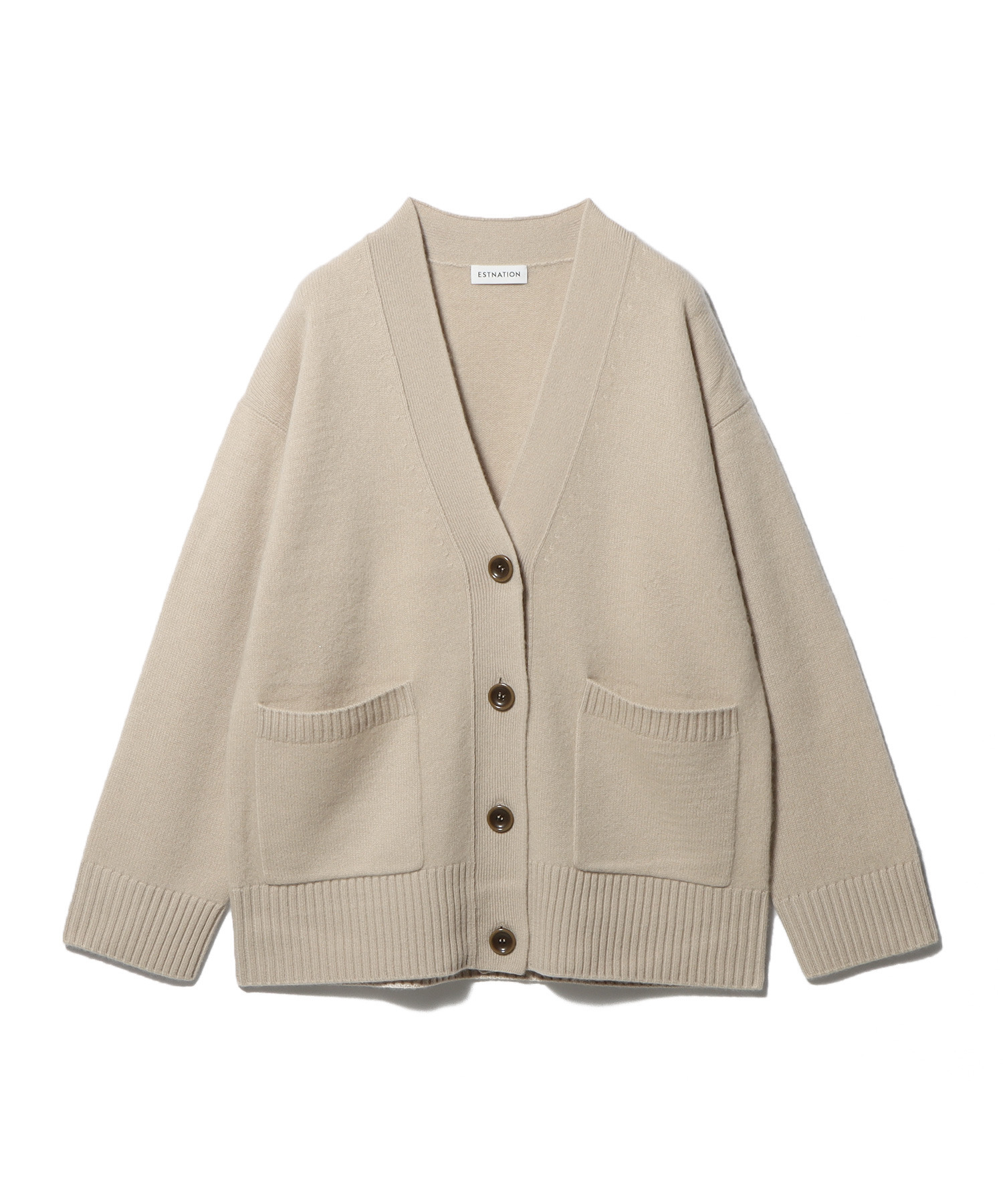 カシミヤBrushed Vネックカーディガン