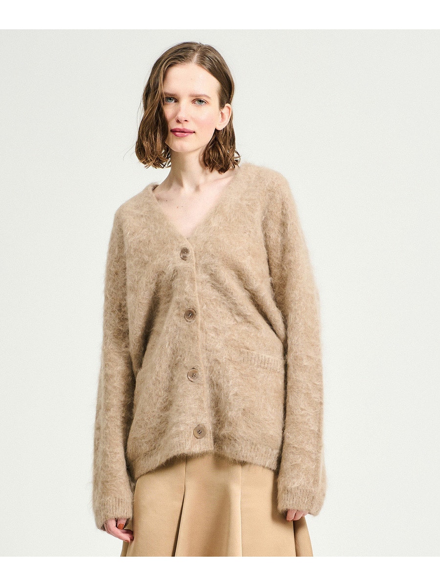 ESTNATION / ピュアファーカシミア Vネックカーディガン｜ESTNATION