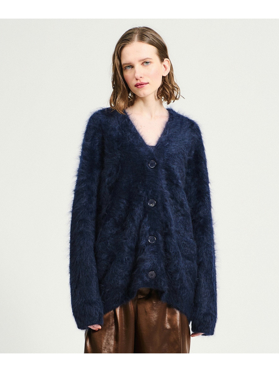 ESTNATION / ピュアファーカシミア Vネックカーディガン｜ESTNATION