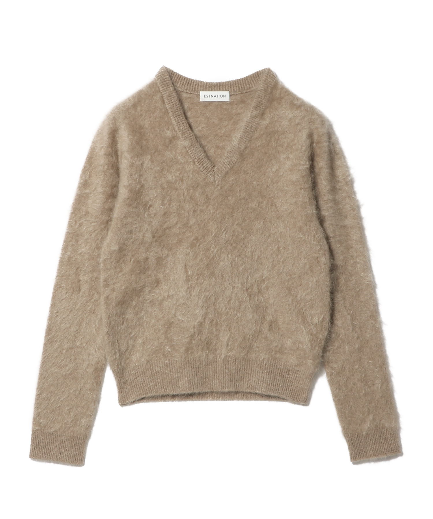 ピュアファーカシミア Vネックプルオーバー