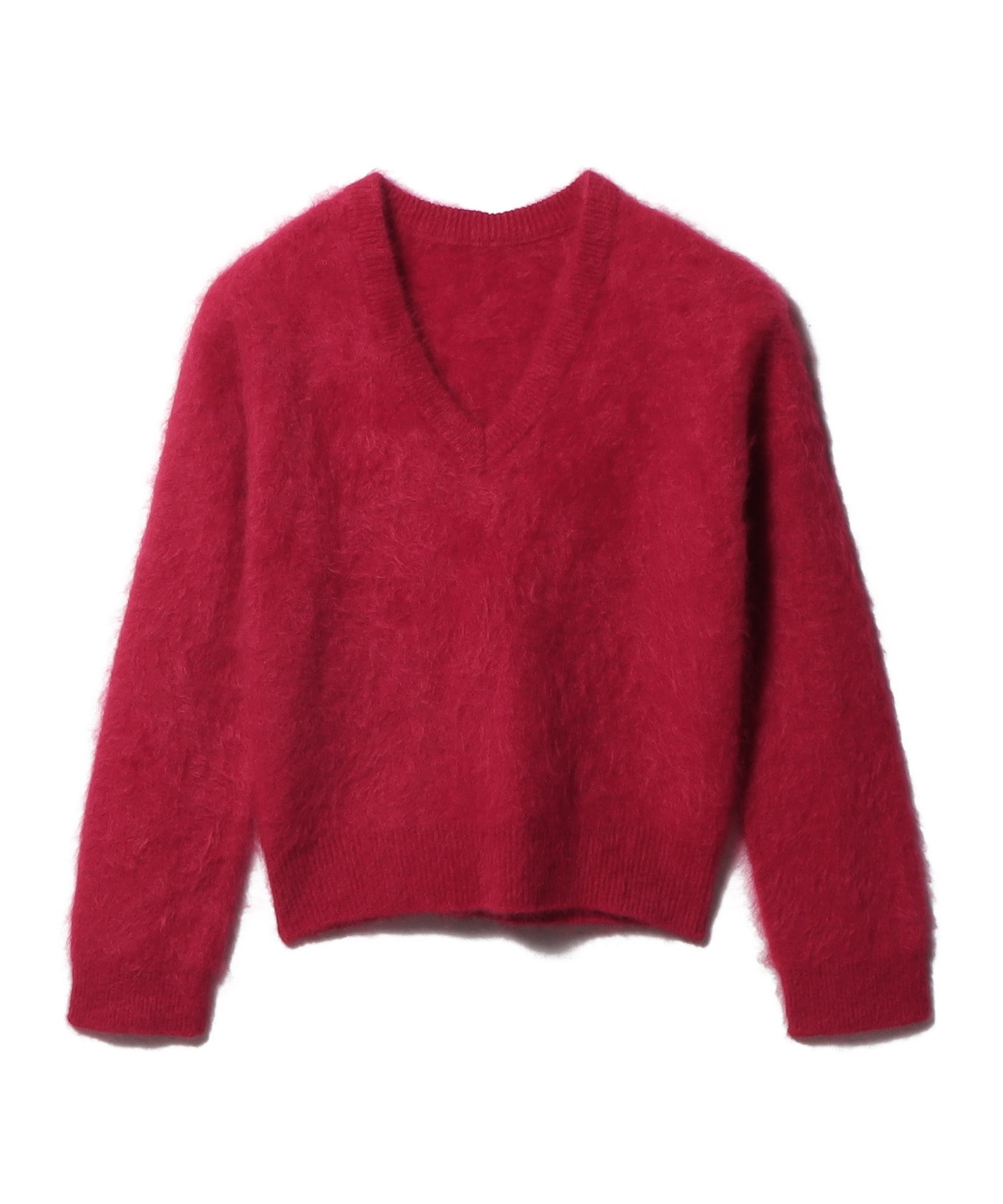 ピュアファーカシミア Vネックプルオーバー
